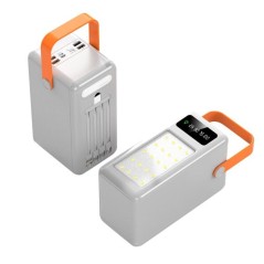 Power Bank Baraka BRK-PB01 120000MAH avec 1 entrée micro/type-C et 4 sorties USB