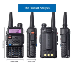 Talkie walkie portable radio amateur Baofeng BF-UV5R UV-5R 5W VHFUHF