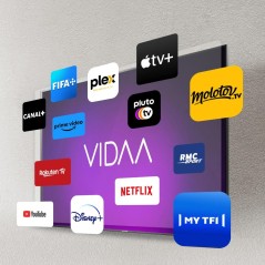 Téléviseur smart tv led Hisense 75A6K UHD 4K dolby vision/HDR10+ Wi-Fi/Bluetooth 189 cm 75 pouces noir