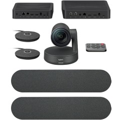 Caméra de visioconférence Logitech Rally Plus Ultra HD 4K - angle de vue 90° - zoom 15x - 4 microphone