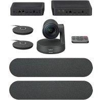 Caméra de visioconférence Logitech Rally Plus Ultra HD 4K - angle de vue 90° - zoom 15x - 4 microphone