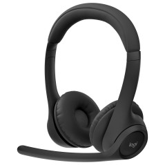 Casque-micro sans fil Logitech Zone 300 Noir Bluetooth 5.3 - microphone anti-bruit - 20 heures d'autonomie