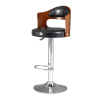 Chaise pivotantes à 360° réglables rétro avec Ascenseur à gaz revêtu de Dossier et Repose-Pieds