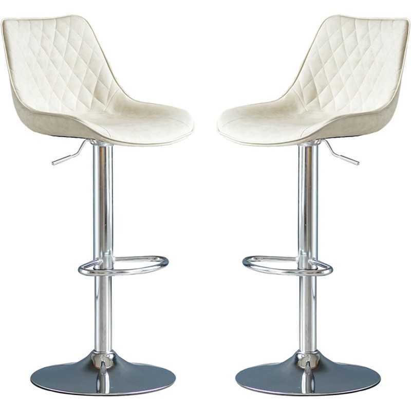 Chaise tabouret Modernes en Similicuir réglables, pivotant à Hauteur de comptoir Chaise tabouret Modernes en Similicuir réglables, pivotant à Hauteur de comptoir