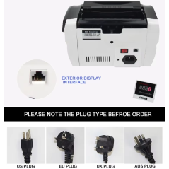 Compteur de faux billet de banque multi-devises 5800D UVMG LCD affichage