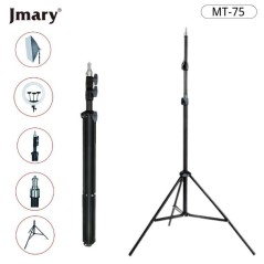Trépied jmary mt-75, sol pour appareils photovidéo + smartphone, 800-2100mm, Noir