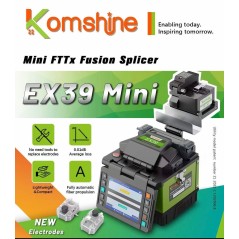 Mini Machine fibre FTTx Fusion épisseuse Portable 0.01db Komshine Ex39 alignement plaqué actif soudeur à Fiber optique épissage