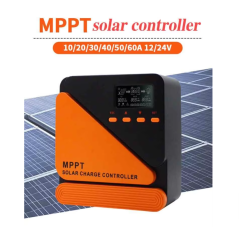 Contrôleur de charge solaire MPPT de haute qualité contrôleur de panneau solaire d'affichage LCD de tension nominale 12V/24V