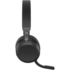 Casque sans fil JABRA EVOLVE2 75 casque stéréo double mousse, adaptateur bluetooth USB-A certifié microsoft skype noir