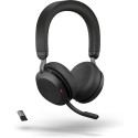 Casque sans fil JABRA EVOLVE2 75 casque stéréo double mousse, adaptateur bluetooth USB-A certifié microsoft skype noir