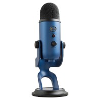Microphone USB YETI BLUE a 2 capsules électrostatiques directivité multiple usb pour enregistrement avec support de perche