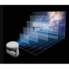 Projecteur Android Yinzam K1, MAX 4K ram 1GB stockage 8GB Triple LED 1080P avec mise au point automatique