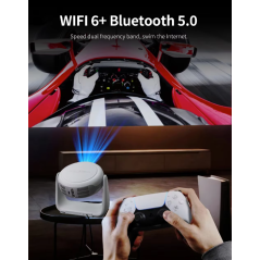 Vidéoprojecteur Android Yinzam K1, MAX 4K ram 1GB stockage 8GB Triple LED 1080P avec mise au point automatique