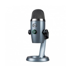 Microphone USB YETI Nano BLUE a 2 capsules électrostatiques directivité multiple pour enregistrement streaming, podcast, gaming