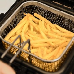 Mini air fryer QUIGG GTDFM 01 gris noir