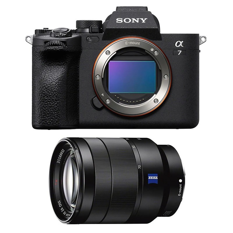 Appareil photo Hybride SONY ALPHA 7 IV + FE 24-70 f4 33 mégapixels, vidéo 4K 60p, écran orientable full tactile Noir