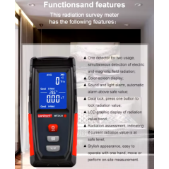 Testeur de rayonnement électromagnétique EMF portable LCD numérique Wintact WT312