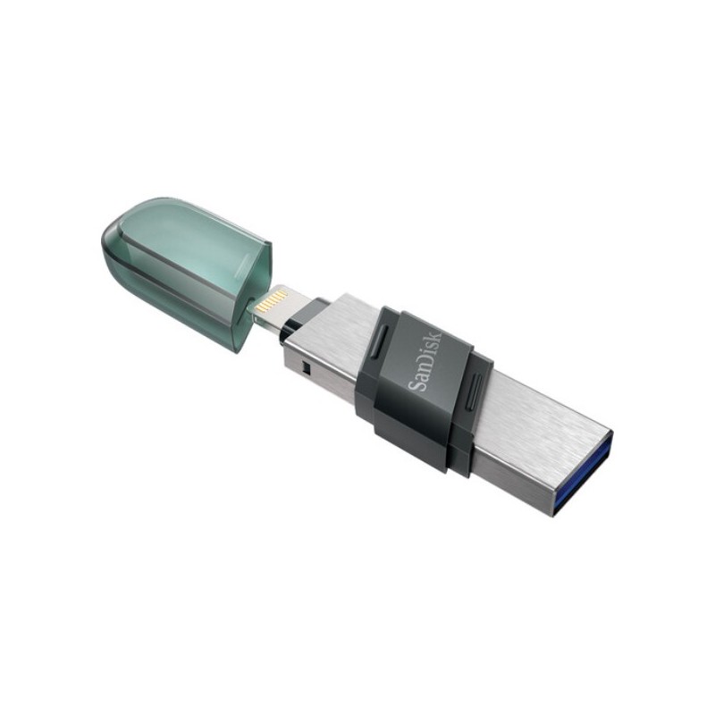 Clé USB SanDisk iXpand Flash Drive Flip 256Gb à double connectique USB / Lightning Clé USB SanDisk iXpand Flash Drive Flip 256Gb à double connectique USB / Lightning