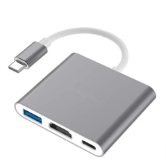 Adaptateur USB-C 3-en-1 avec 4K HDMI et Charge PD 60W