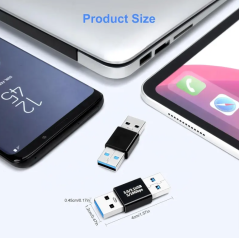 Adaptateur OTG coupleur USB 3.03.1 Type A mâle vers USB A mâle