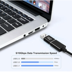 Adaptateur OTG coupleur USB 3.03.1 Type A mâle vers USB A mâle