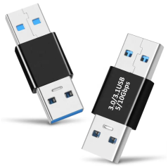 Adaptateur OTG coupleur USB 3.03.1 Type A mâle vers USB A mâle