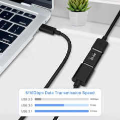 Adaptateur OTG USB 3.0 Type A mâle vers USB 3.0 Type A femelle