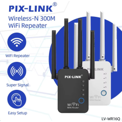 Répéteur Wifi PIX-LINK WR16Q 300Mbps Sans Fil, Internet, Longue Portée, I-Mode Ethernet