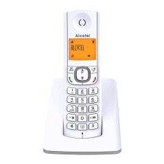 Téléphone fixe sans fil DECT, Alcatel F530 Mains libres, Grand écran rétroéclairé, Sonneries VIP, 10 mélodies d'appel