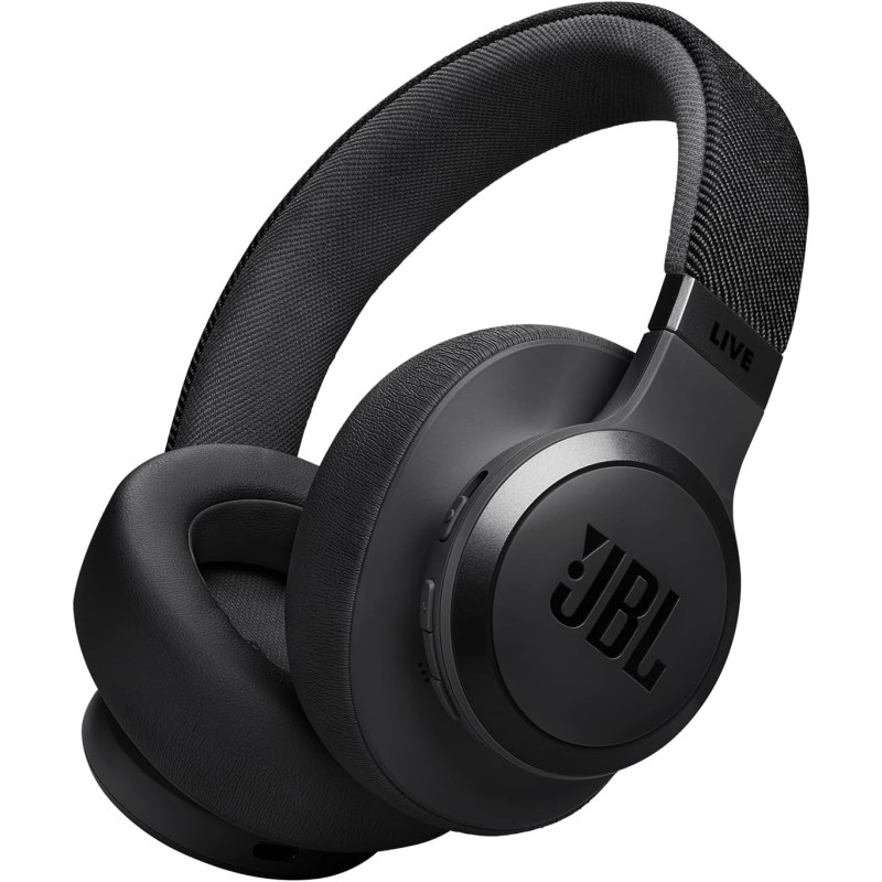 Casque circum-auriculaire sans fil JBL Live 770NC réduction de bruit , smart Ambient, jusqu'à 65 heures d'autonomie, noir