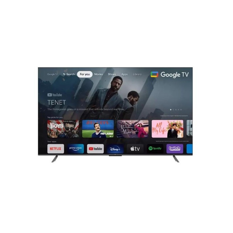Téléviseur smart tv QLED TCL UHD 75P755 4K HD Android 85 pouces