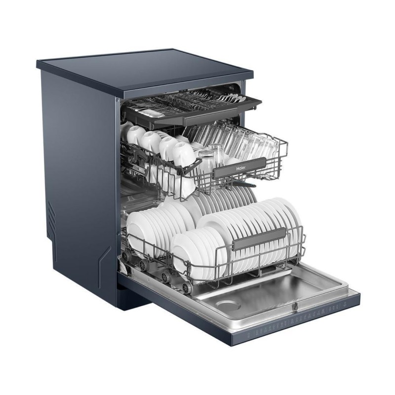 Lave vaisselle HAIER HDWE1646BK61QA 16 couverts gris foncé Lave vaisselle HAIER HDWE1646BK61QA 16 couverts gris foncé