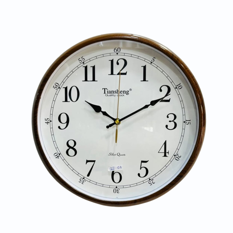 Horloge murale vintage en plastique Tiansheng Taille 13 (320 mm de diamètre) Horloge murale vintage en plastique Tiansheng Taille 13 (320 mm de diamètre)
