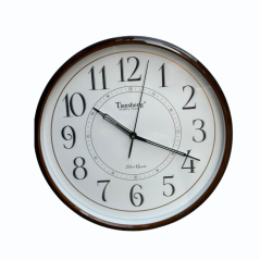 Horloge murale vintage en plastique Tiansheng Taille 13 (320 mm de diamètre)