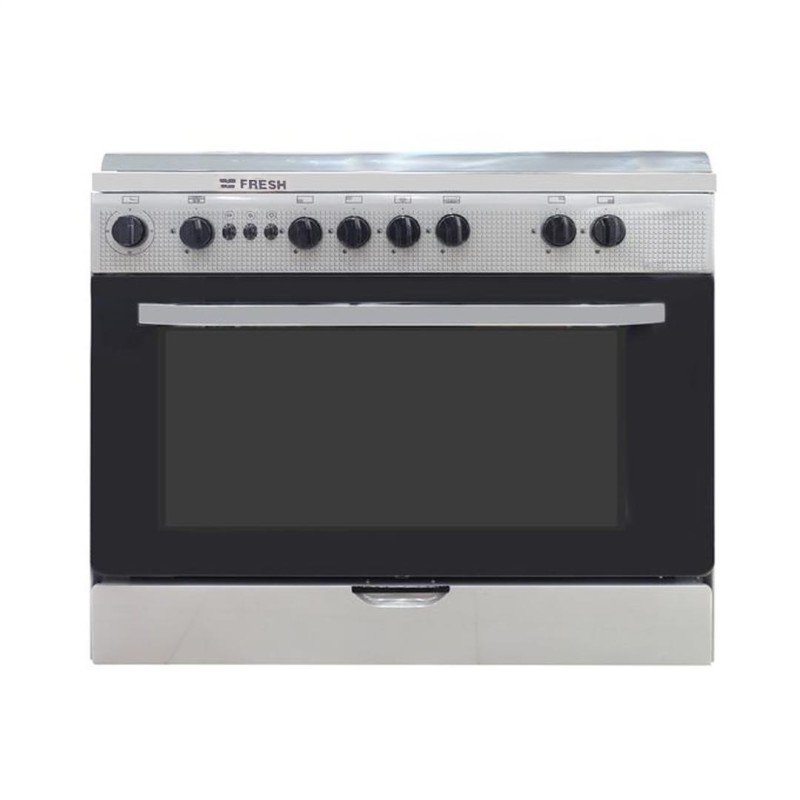 Cuisinière a gaz 5 feux FRESH 14003CB 60X60 gris Cuisinière a gaz 5 feux FRESH 14003CB 60X60 gris