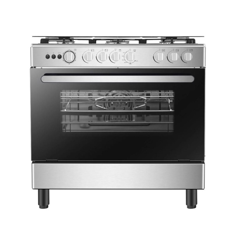 Cuisinière a gaz 5 feux HISENSE HFG90335RX gris Cuisinière a gaz 5 feux HISENSE HFG90335RX gris
