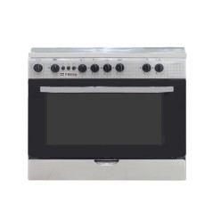 Cuisinière a gaz 5 feux FRESH 14002CB 80X60 gris