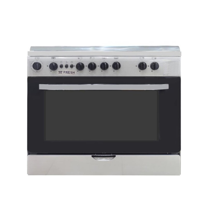 Cuisinière a gaz 5 feux FRESH 14002CB 80X60 gris Cuisinière a gaz 5 feux FRESH 14002CB 80X60 gris
