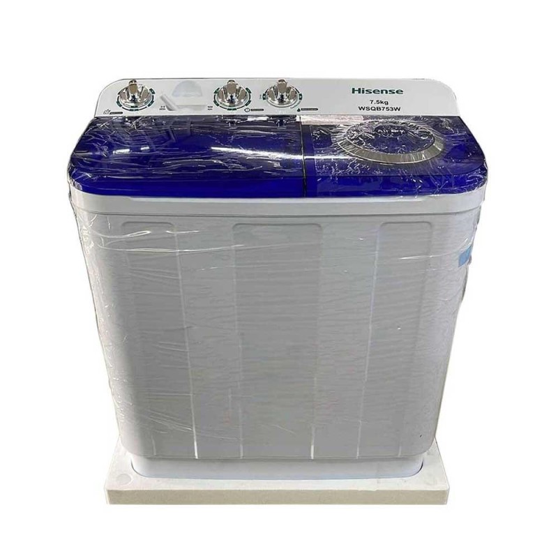 Machine a laver HISENSE WSQB753W semi automatique twintub 7kg Machine a laver HISENSE WSQB753W semi automatique twintub 7kg