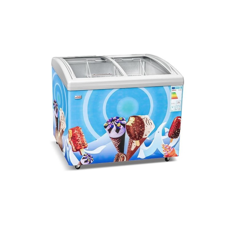 Congélateur vitrine horizontal ASTECH FH400VD 400 litres Congélateur vitrine horizontal ASTECH FH400VD 400 litres