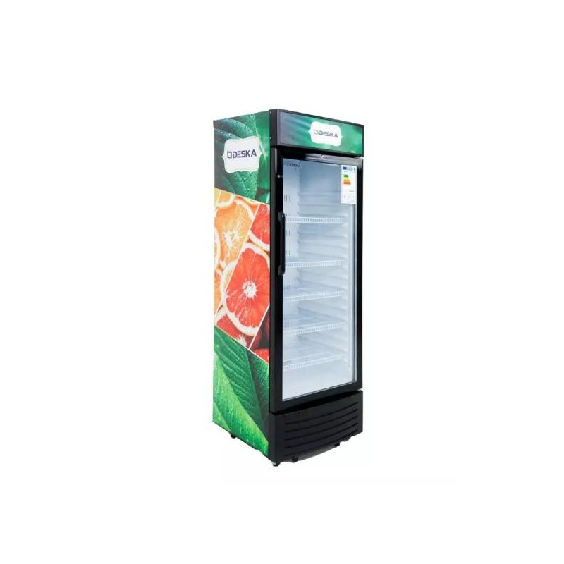 Réfrigérateur vitrine vertical 1 porte DESKA RSC513DK 350 litres Réfrigérateur vitrine vertical 1 porte DESKA RSC513DK 350 litres
