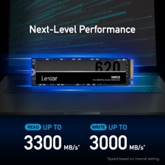 Disque Dur interne Lexar NM620 512Gb M.2 NVMe 2280 SSD NVMe PCIe Gen3x4