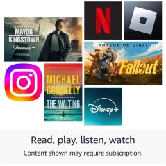 Tablette Amazon Fire HD 8, écran HD 8, ram 4Go, mémoire  64Go, réactive et dynamique