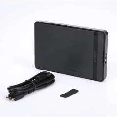 Boîtier HDD Disque dur USB3.0 SATA 2.5 pouces en plastique 5Gbps Support UASP pour SSD 4To
