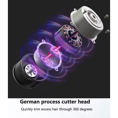 Tondeuse de nez et d'oreille rechargeable USB  pour les hommes