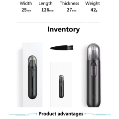 Tondeuse de nez et d'oreille rechargeable USB  pour les hommes