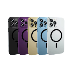 Coque magnétique en alliage d'aluminium pour iPhone 16 Pro Max