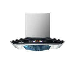 Hotte aspirante de cuisine TECHNOLUX TEC60PYRAMIDE 60X60 avec sortie gris noir