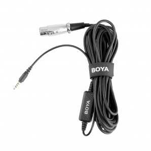 Microphone BOYA BY-BCA6 XLR 3.5mm Plug Câble pour iPad iPhone iPod Touch et autres appareils mobiles