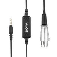 Microphone BOYA BY-BCA6 XLR 3.5mm Plug Câble pour iPad iPhone iPod Touch et autres appareils mobiles